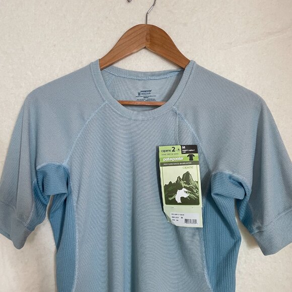 Patagonia Capilene 2 Performance Base Layer Short Sleeve Shirt Light Powder Blue - Picture 3 of 12